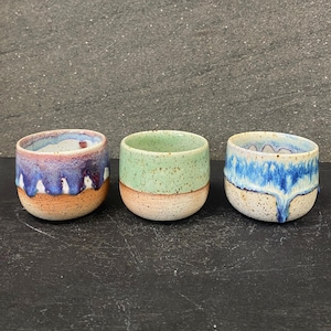 Handmade Ceramic Japanese Style Espresso Cup, Minimalistic Small Cup Glazed