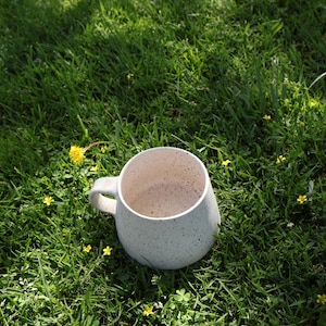 Handmade Matte Ceramic Coffee Mug, Minimalism Pottery Cup, Unique Gift for Coffee Lovers, Perfect Gift for Mother's Day, Wabi - Sabi Style